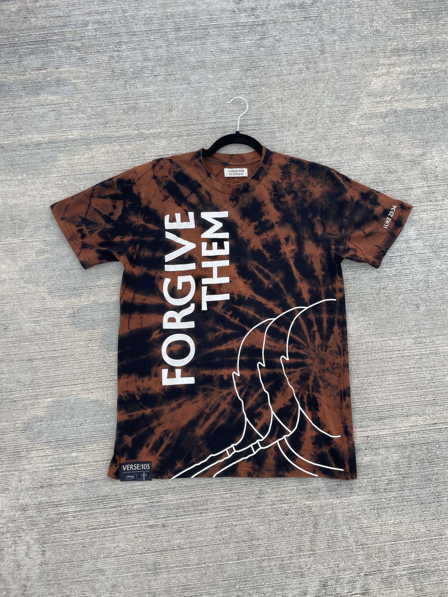 Bleached Forgive Them Tee - Medium 1