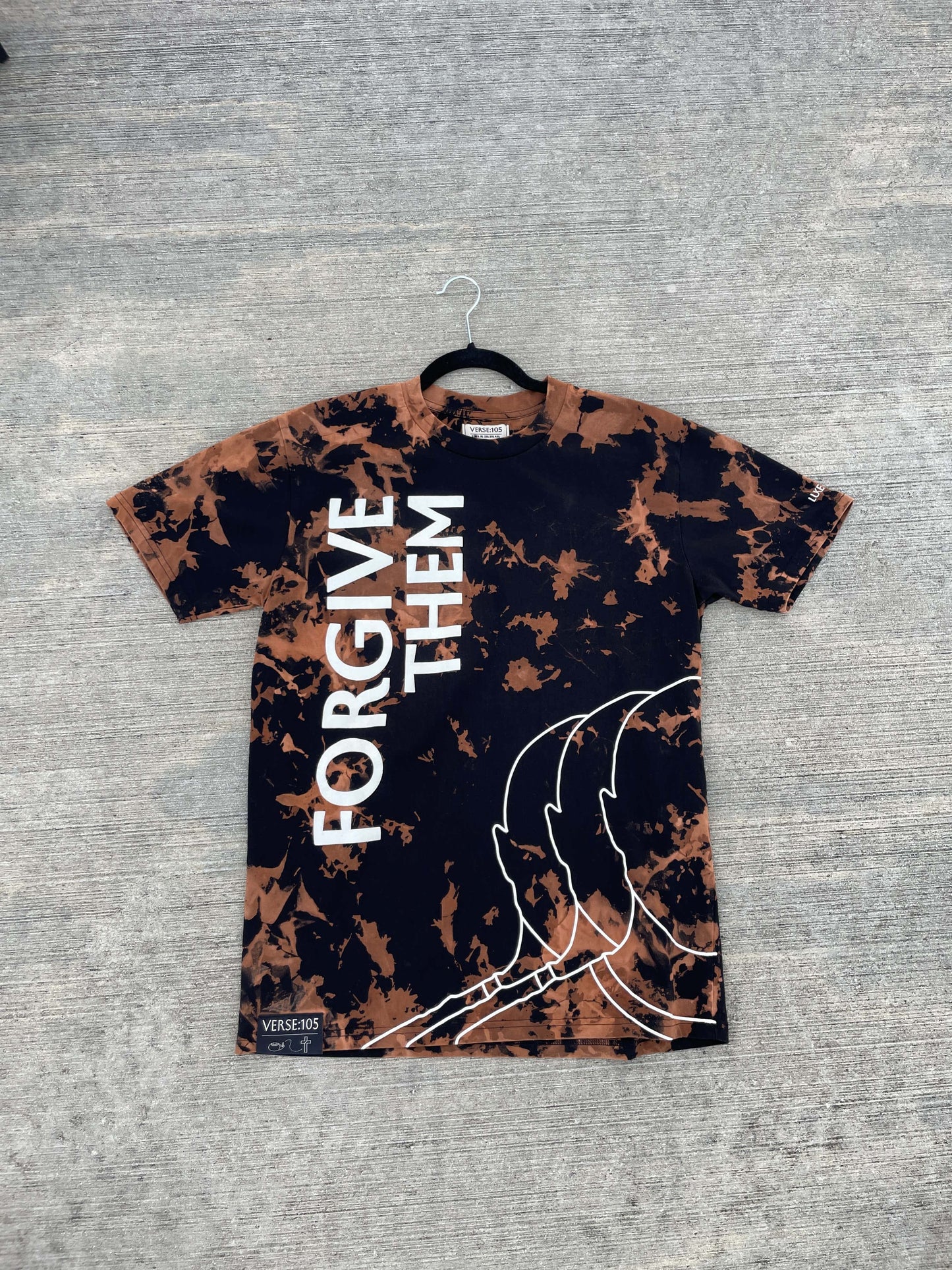 Bleached Forgive Them Tee - Medium 2