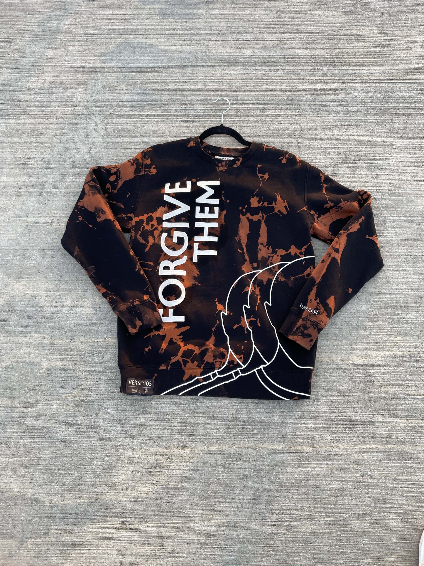 Bleached Forgive Them Crewneck - Medium 1